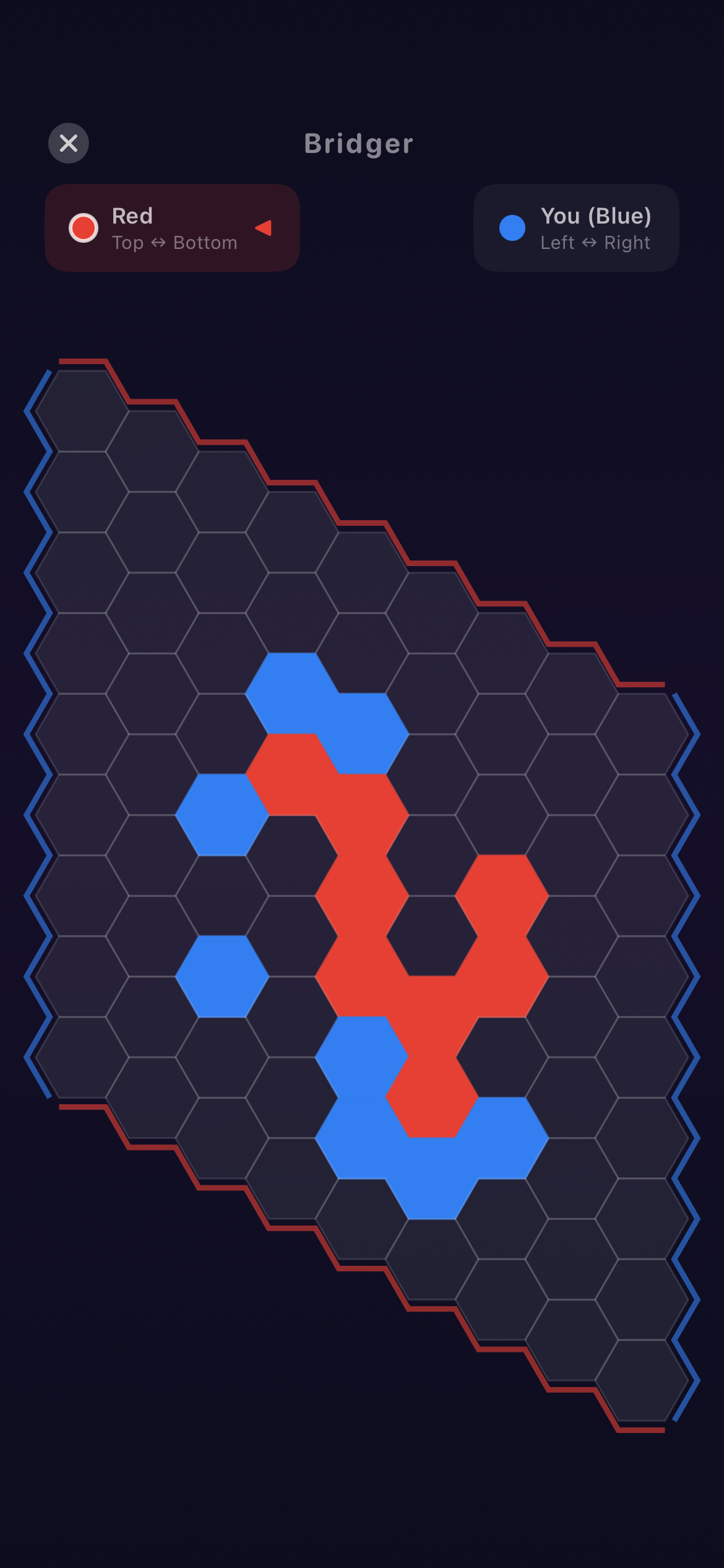 A head-to-head strategy game played in the same room, offline
